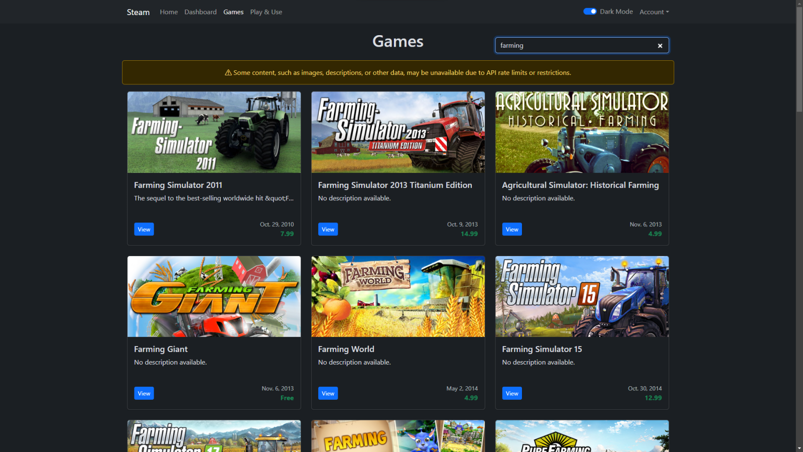 Steam Dashboard - Image 8